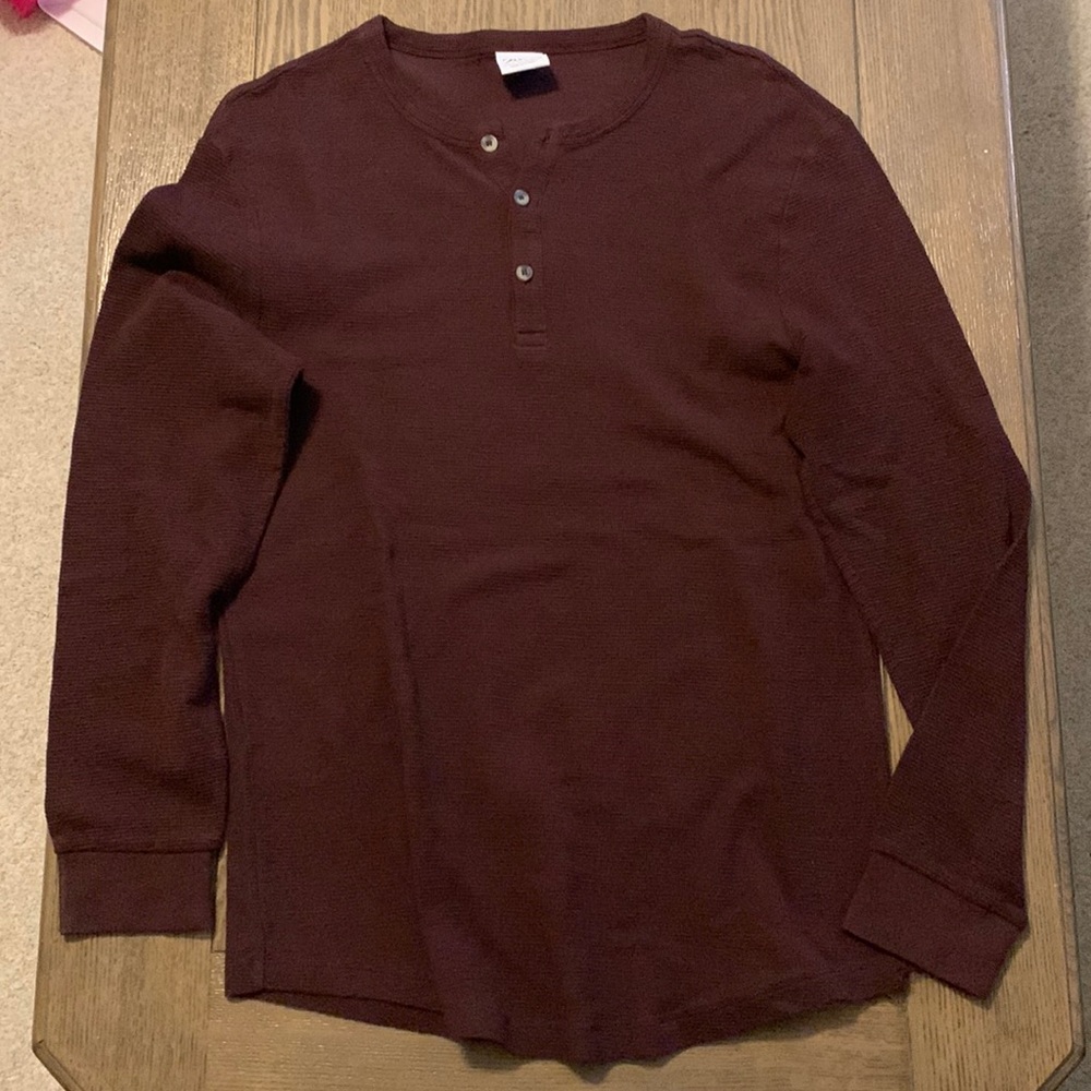 Zara Mens Thermal Henley Medium